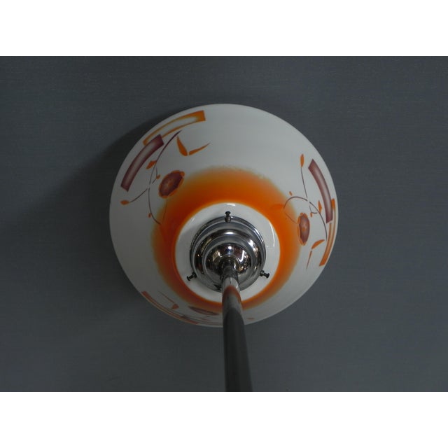 Art Deco Hanging Lamp with Glass Shade, 1930s For Sale - Image 12 of 13