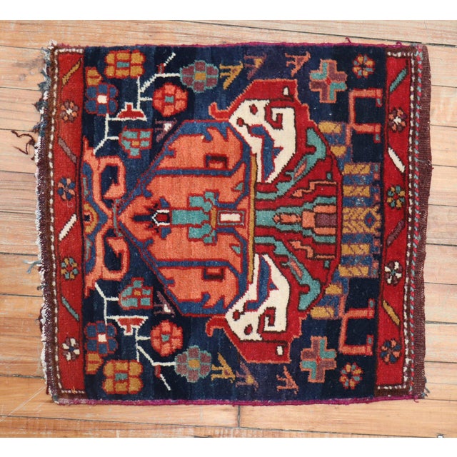 Contemporary 20th Century Tribal Bakhtiari Sampler Textile Rug - 1'8" x 1'10" For Sale - Image 3 of 6