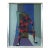 1961 Mid-Century Modern 'Seated Harlequin' Swedish Geometric Figurative Oil Painting, Framed For Sale