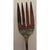 Wm. Rogers & Son vintage silverplate serving fork measuring 8.5 inches, featuring a detailed floral pattern on the handle....