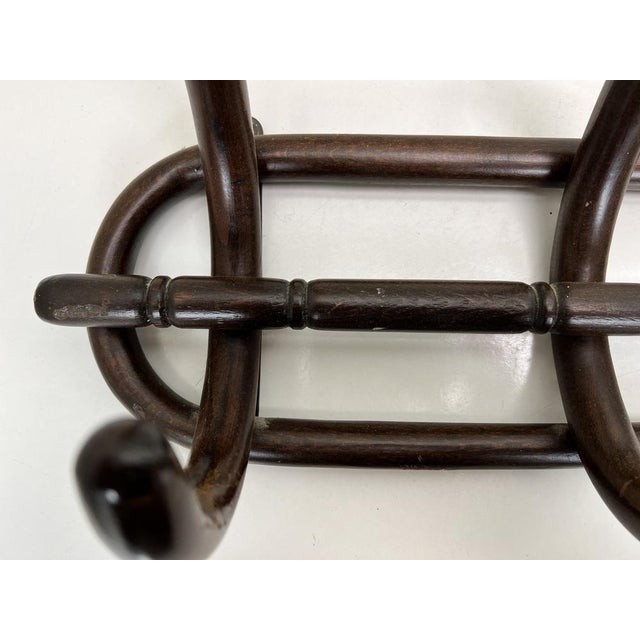 Beech Wall Coat Rack in Style of Thonet, 1940s For Sale - Image 9 of 16