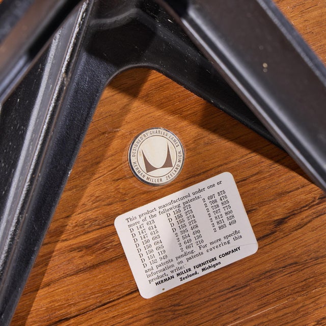 Charles and Ray Eames for Herman Miller Mid Century Rosewood Eames Chair and Ottoman For Sale - Image 10 of 10