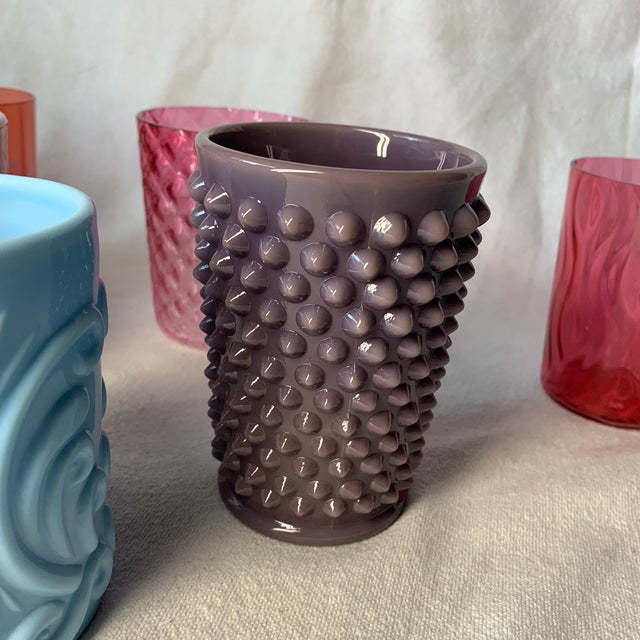 1930s Rare Eclectic Collection Art Glass Tumblers - Set of 10 For Sale In Chicago - Image 6 of 12