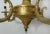 Metal Vintage Gold - Fished Metal Chandelier For Sale - Image 7 of 8