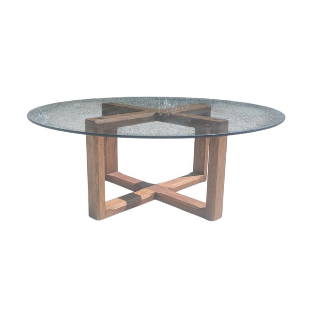 Mid Century Modern Oak Wood Coffee Table For Sale - Image 11 of 15