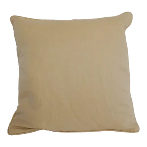 Vintage Belgium Linen Beige Country Throw Pillow