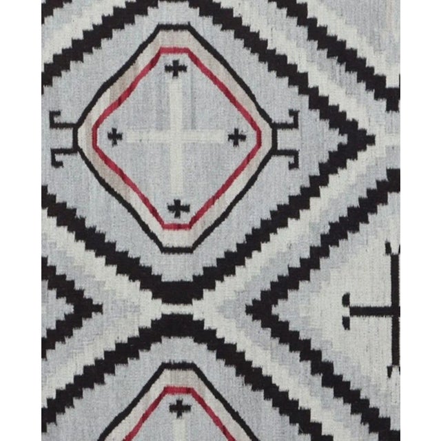 Native American Hand Knotted Navajo Style Kilim 9'0" X 12'00" For Sale - Image 3 of 3
