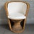 20th Century Modernist Wicker Rattan Wicker Tub Chair with Cushions For Sale - Image 13 of 13