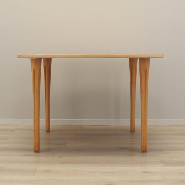 Vintage Danish Beech Table by Takshi Okamura & Erik Marquardsen for Getama, 1970s For Sale - Image 18 of 18