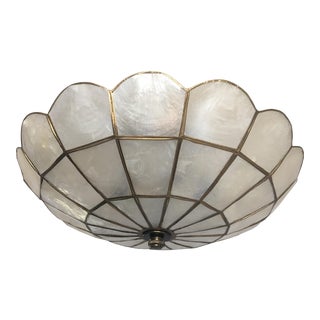 Capiz Shell Ceiling Light For Sale
