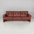 Italian modern red leather sofa Coronado by Afra and Tobia Scarpa for B&B, 1970s Three-seater sofa model Coronado in...