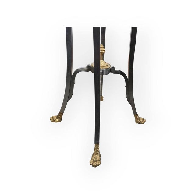 Malachite Pedestal Table, 1950s For Sale - Image 4 of 11