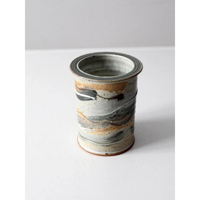Late 20th Century Vintage Studio Pottery Vase For Sale - Image 5 of 8