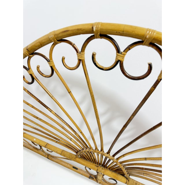 Light Yellow Bamboo Bed, Italy, 1960s For Sale - Image 8 of 10