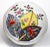 Offering a vintage Chinese porcelain tobacco leaf trinket box, signed and labeled. This box is made by Mann Fine China,...