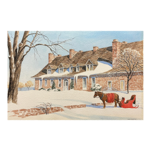 1978 Percy Roy Wilson Trestler House Watercolor