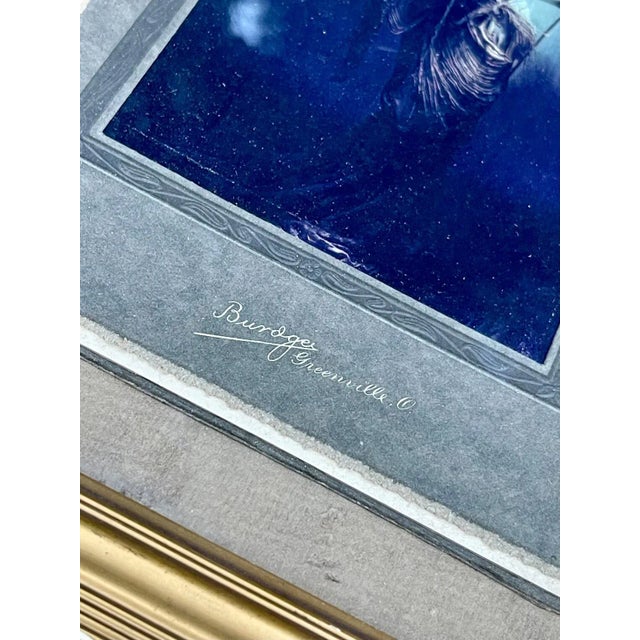 Brown Antique Victorian Cabinet Card, Paired With Contemporary Fashion Photo in Antique Frame For Sale - Image 8 of 9