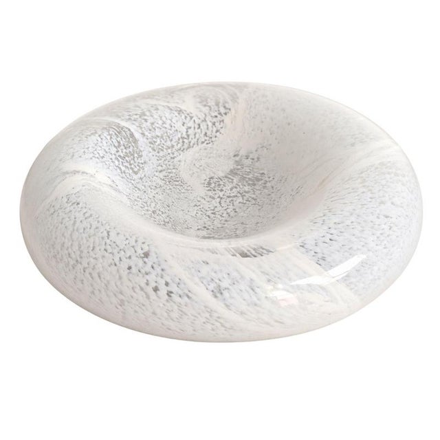 Glass Italian Murano Glass Ashtray Bowl in the style of Mazzega, 1970s For Sale - Image 7 of 7