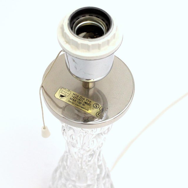 Table Lamp Model 1477/471 by Carl Fagerlund for Orrefors, 1970s, in Flawless conditions. Designed 1970 to 1979 This piece...