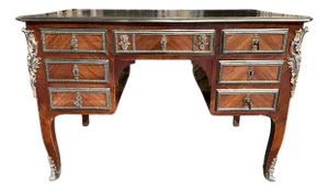 Louis XV Marquetry Flat Desk