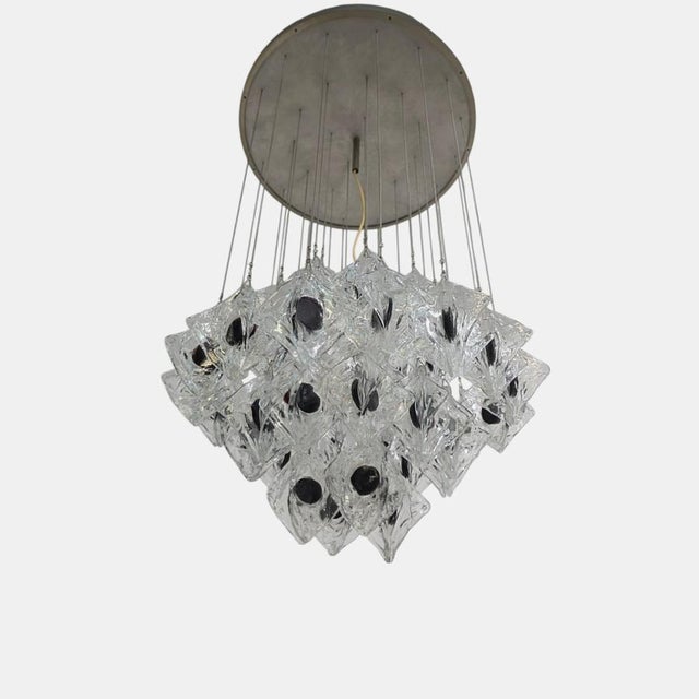 Murano Glass Chandelier from Mazzega, Italy, 1960s For Sale - Image 9 of 11