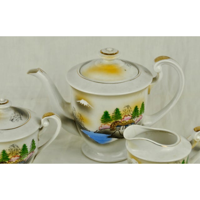 Chinese Motif Coffee Set, Set of 13 For Sale - Image 8 of 12