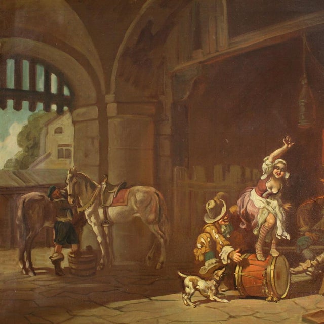 Mattia Traverso, Interior Scene, 1930, Oil on Canvas For Sale - Image 11 of 16