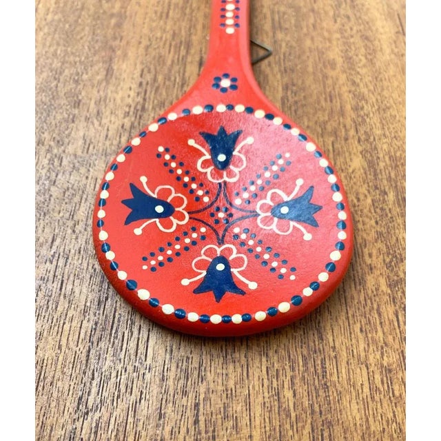 Vintage Swedish Dala Style Cooking Spoon For Sale - Image 6 of 15