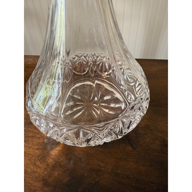 1990s Fascination Cristal De’ Flandre Decanter With Five Cristal D’ Arques Masquerade Glasses For Sale - Image 12 of 18