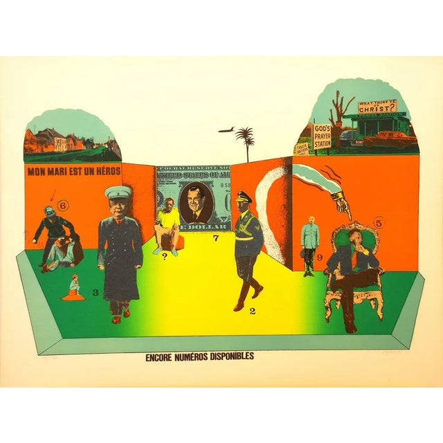 Antonio Segui, Sans Démagogie 72, 1972, Lithograph For Sale