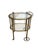 1950's French Maison Baguès Brass & Glass Two Tier Bar Cart, Attributed For Sale - Image 10 of 10