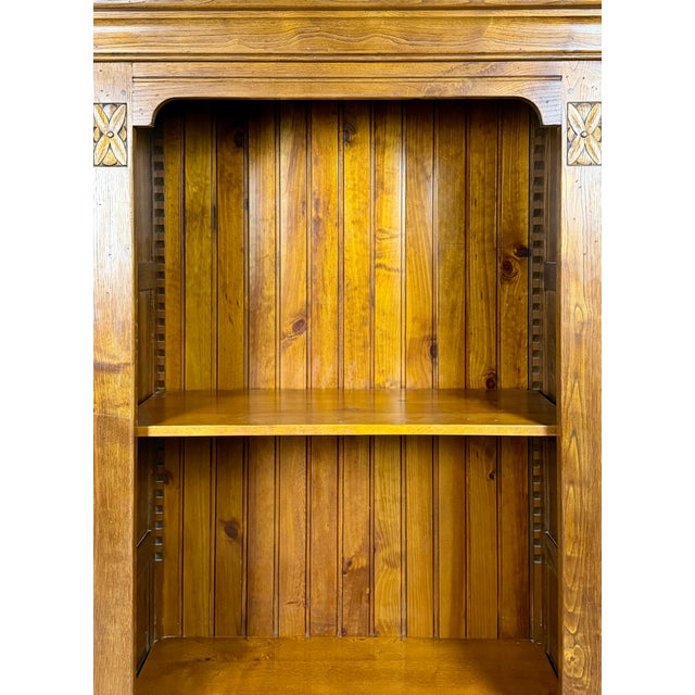 Spanish Oak Rustic Wooden Cabinet, Circa 1940s For Sale - Image 12 of 15