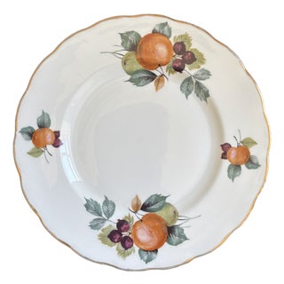 Vintage English Bone China Decorative Dessert Plate For Sale