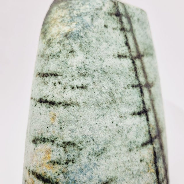 Modernist Grog Clay Ceramic Vase by Ágoston Simó For Sale - Image 4 of 11