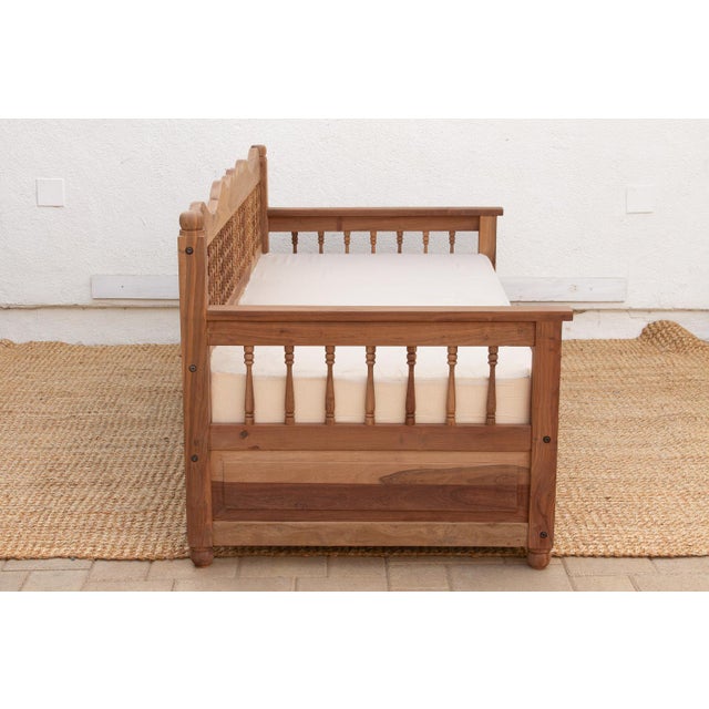 Reclaimed Moroccan Club Daybed Sofa For Sale - Image 9 of 12