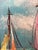 1960s Small Impasto Sailboat Oil Painting in Antiqued Giltwood Frame, Signed Michel For Sale In Los Angeles - Image 6 of 12