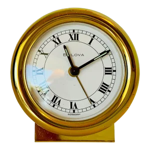 Vintage 1970s German Bulova Table/Desk Clock