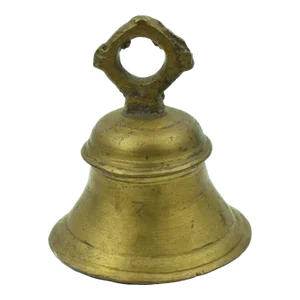 Vintage Hand Cast Brass Indian Ritual Temple Bell