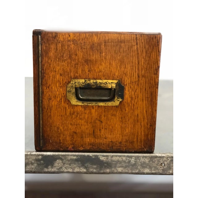 Campaign 20th Century Campaign Oak Letter Box For Sale - Image 3 of 11