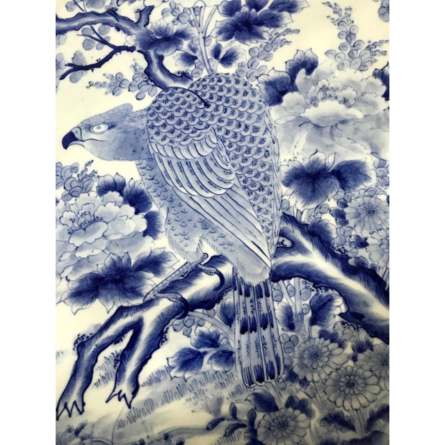 A Massive Antique Japanese Arita Porcelain Plate by Kajiwara Kiln For Sale - Image 12 of 16