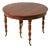 French Extendable Walnut Dining Table, 1850 For Sale
