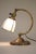 Industrial 1910s Art Nouveau Edward Miller Industrial Machine Age Elaborate Brass Slag Glass Articulating Desk Table Piano Lamp For Sale - Image 3 of 12