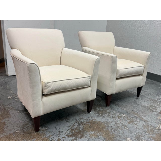 Contemporary Rowe Furniture Times Square Accent Chairs, Pair For Sale - Image 3 of 12