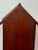Brown Mid-Century British Mahogany Indoor Post Mail Sentry Box Cabinet With Lock and Key For Sale - Image 8 of 18
