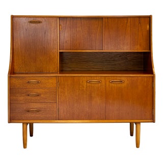 Teak Highboard with Drinks Cabinet from Jentique, 1950s For Sale