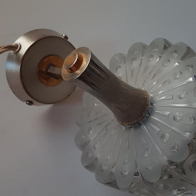 Mid-Century Modern Cut Crystal Wall Lamp, 1960s For Sale - Image 5 of 11