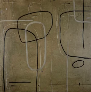 Easy on by Murray Duncan, Abstract Mixed Media on Canvas 2025