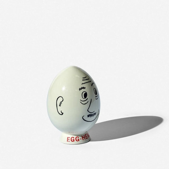 Vintage ceramic egghead, similar to LaGardo Tackett signed M. Greer D. and “Egg-head golfers unwind on the nineteenth...