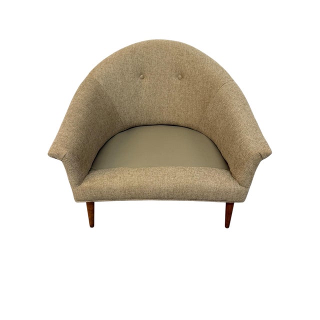 Mid-Century Modern McCobb Style Barrel Arm Chairs - Reupholstered - Set of 2 For Sale - Image 9 of 9