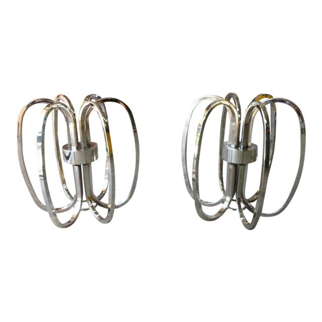 1950s Space Age Sputnik Satellite Table Bases - a Pair For Sale